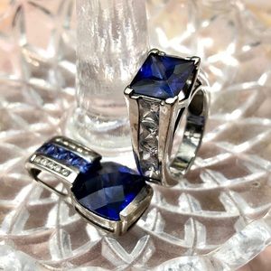 Tanzanite ring and pendant set